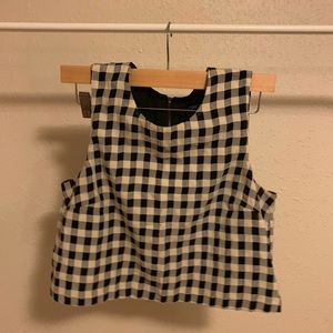 Gingham crop top